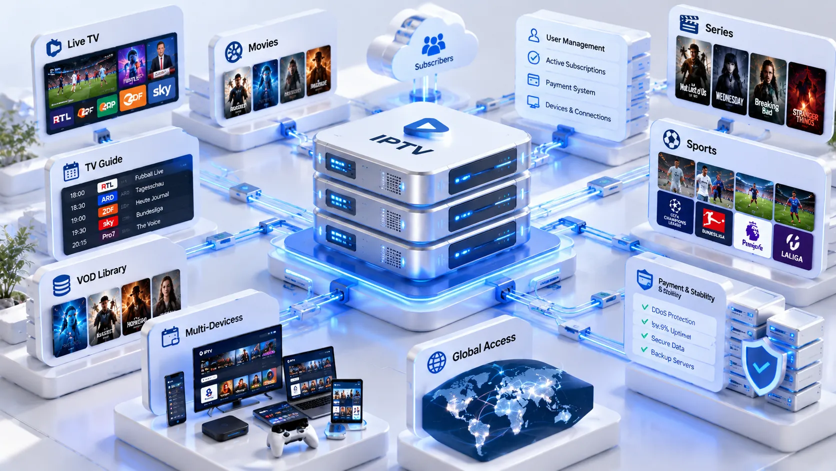 Shqip IPTV Anbieter vergleichen: Sender, Geräte und Support